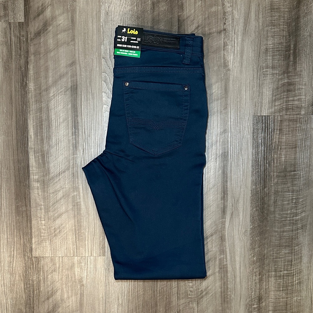Lois Jeans Brad Slim Extensible Stretch Wasit Pants - 31x34